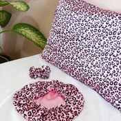 تصویر ست ساتن ابریشم طرح پلنگی 