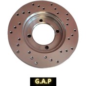 تصویر دیسک ترمز پراید توربو سوراخ دار 