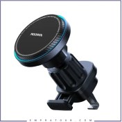 تصویر هولدرو شارژر وایرلس مگنتی دریچه کولری جویروم JOYROOMMagnetic Car Wireless Charger Holder JRZS387 