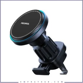 تصویر هولدرو شارژر وایرلس مگنتی دریچه کولری جویروم JOYROOMMagnetic Car Wireless Charger Holder JRZS387 