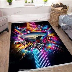 تصویر فرشینه چاپی مدل وسایل گیمینگ مناسب اتاق گیم FM-1339 