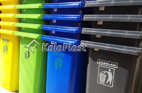 تصویر سطل زباله سبلان پلاستیکی مخزن پلی اتیلن 120 لیتری چرخ دار - متنوع ا bucket 120 litr bucket 120 litr