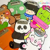 تصویر تخته شاسی فانتزی چوبی سایز A5 طرح حیوانات 