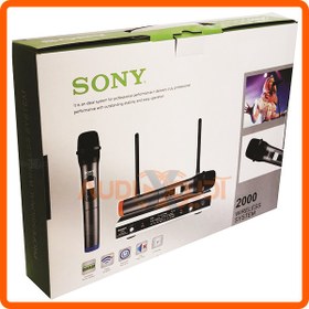 تصویر میکروفن بیسیم 2 کانال سونی SONY 2000 ا Microphone SONY 2000 Microphone SONY 2000