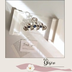 تصویر کلیپس مجلسی نگین سورمه ای 