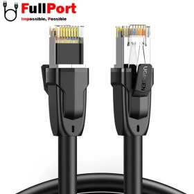 تصویر کابل شبکه پچ کورد NW121-70329 یوگرین CAT8 SFTP طول 2 متری UGREEN NW121-70329 CAT8 SFTP Patch Cord LAN Cable 2M