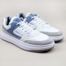 تصویر ونس دیکلول زنانه سفید آبی (H/Deklwl) Vans Deklwl white and blue sports shoes for women (H/Deklwl)