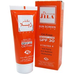 تصویر کرم ضدآفتاب دکتر ژیلا Spf30 فاقد چربی رنگی 30 میل Dr.Jila Spf30 Oil Free Tinted sunscreen 30ml