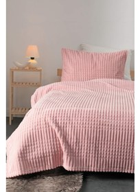 تصویر ست پتو یک نفره دو تکه مرینوس مدرن - پودری برند favora Merinos Modern Line 2 Piece Single Blanket Set - Powder