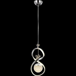 تصویر لوستر آویز پیچی به همراه حباب برای آشپزخانه و راهرو و کنار تختخواب و پرده و تلویزیون و راه پله و فیلترهای ورودی در رنگ بدنه سیلور و طلایی 