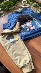 تصویر ست پسرانه مو فرفری پنبه دورس 