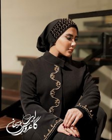 تصویر توربان مشکی طلایی 