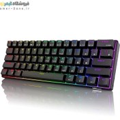 تصویر کیبورد بی سیم رویال مدل RK61 مکانیکی RGB 