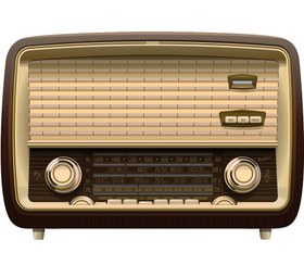 تصویر Old Radio PNG – Antique Radio 