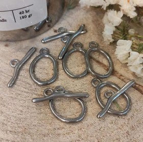 تصویر قفل تی استیل مدل بیضی 