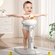 تصویر استند نگهدارنده حمام کودک و نوزاد طرح اردک 