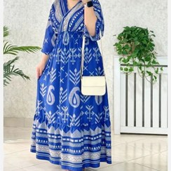 تصویر پیراهن زنانه فلوریقه چپ و راستی طرح ترمه آیدا Terme