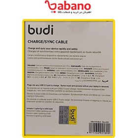 تصویر کابل لایتنینگ بودی Budi M8J144 Lightning Cable 