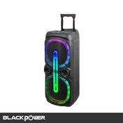 تصویر اسپیکر شارژی قابل حمل بلک پاور سری Rainbow مدل 726Z Portable rechargeable speaker Black Power Rainbow series model 726Z