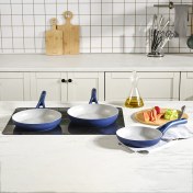 تصویر سرویس تابه 3 پارچه کاراجا Biogranit Berra سرمه ای ارسال 7 روز کاری