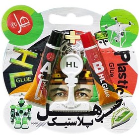 تصویر چسب دوقلو هل مدل پلاستیک وزن 14 گرم 
