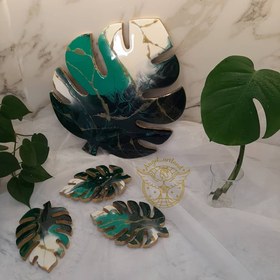 تصویر زیرلیوانی چوب و رزین 