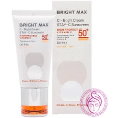 تصویر ضد آفتاب رنگی ویتامین سی برایت مکس Bright Max C-Bright Tinted Sunscreen Cream SPF50 