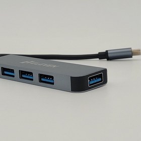 تصویر هاب 4 پورت USB3.0 الون مدل H801 Eleven H801 Type-C USB3.0 4Port HUB