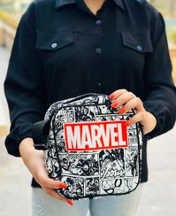 تصویر کیف دوشی مخملی مدل Marvel 