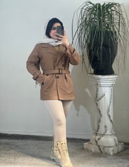 تصویر ترنچ کت یقه انگلیسی 