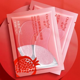 تصویر پچ دور چشم آبرسان انار وان اسپرینگ بسته 2 عددی One Spring Hydrating Pomegranate Eye Mask 2 pcs