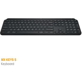 تصویر کیبورد بی سیم لاجیتک مدل مولتی دیوایس MX Keys S Logitech MX Keys S Wireless Keyboard