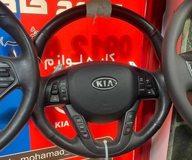 تصویر غربیلک فرمان کیا اپتیما ۲۰۱۳ فول با دنده پشت فرمان Steering wheel