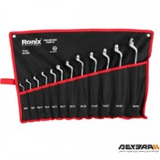 تصویر آچار سری 12 عددی دو سر رینگ رونیکس مدل RH-2305 Number of 12 double-headed ring wrench series Ronix model RH-2305