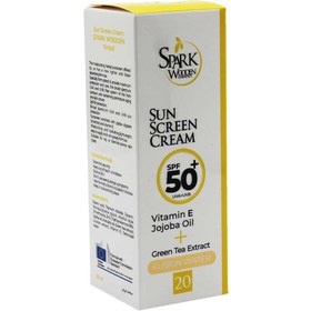 تصویر کرم ضد آفتاب بر پایه آب اسپارک وودن (SPF50) رنگی شماره 20 کد 1442111 