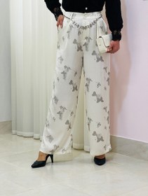 تصویر شلوار زنانه طرح دار مجلسی 