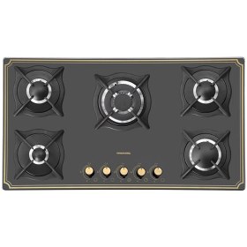 تصویر اجاق گاز پرنیان مدل PB5211 ظرفیت ۵ شعله شیشه ای 