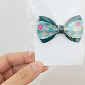 تصویر گلسر دورنگ سبزآبی 