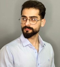 تصویر عینک طبی مردانه مشکی گرد بلوکات اورجینال 