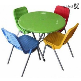 تصویر ست میز و صندلی 4 نفره ناصر کد 722-881 