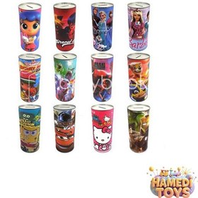 تصویر قلک استوانه طرح فلزی24 کد2786 کارتن10بسته 