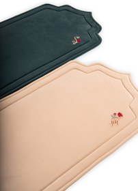 تصویر ست زوجی جانماز ابری طرح محراب مدل علی و زهرا Spongy couple prayer mat set with mihrab design / Ali & Zahra