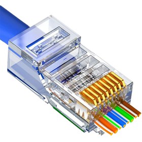 تصویر سوکت شبکه میانگذر PASSTHROUGH CONNECTOR اچ آر یو آی 