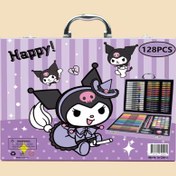 تصویر چمدون رنگ امیزی و نقاشی 