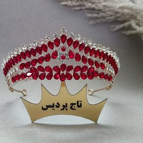 تصویر تاج عروس قرمز کد۱۷ 
