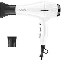 تصویر سشوار حرفه ای وی جی آر مدل V-413 با باد سرد و متمرکزکننده 