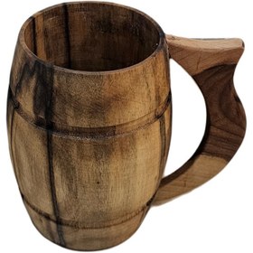 تصویر لیوان چوبی مدل وایکینگی 