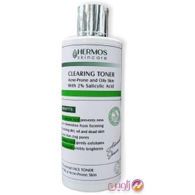 تصویر تونر سالیسیلیک اسید هرموس 350 میلی Hermos clearing toner with 2% salicylic acid 350 ml