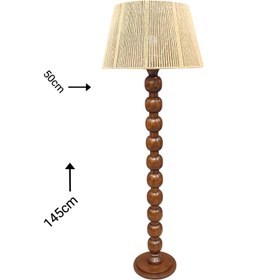 تصویر آباژور کلاسیک پایه چوبی 