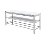 تصویر میزکار تمام استیل ۱۲۰ سانت 